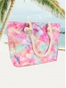 Canvas Tie Dye Print Shoulder Tote